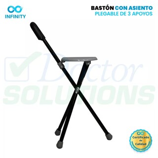 Foto 6 | Bastón Tripié Rider De 3 Apoyos Plegable. Con Asiento