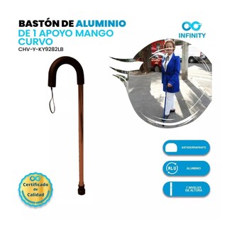 Foto 2 | Bastón De Aluminio Mango Curvo Infinity Antiderrapante