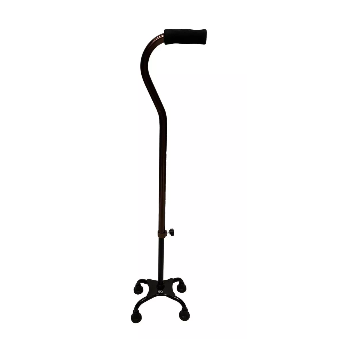 Bastón 4 Apoyos Ajustable Aluminio Ortopedico Eo Safe Imports Esi-11131-1 Negro