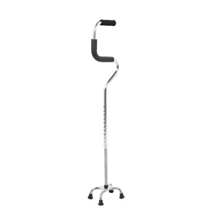 Foto 1 | Baston Ortopedico Doble Apoyo De 4 Patas Aluminio Ajustable