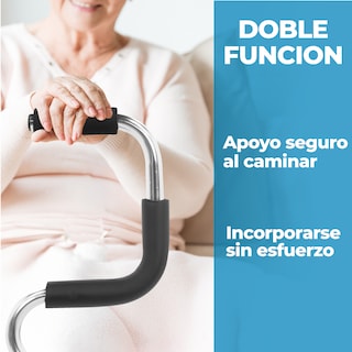 Foto 2 | Baston Ortopedico Doble Apoyo De 4 Patas Aluminio Ajustable