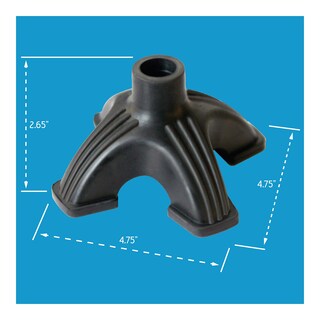 Foto 5 | Caucho Antideslizante Cane Tip Carex, Autoportante, Resistente, Negro - Venta Internacional.