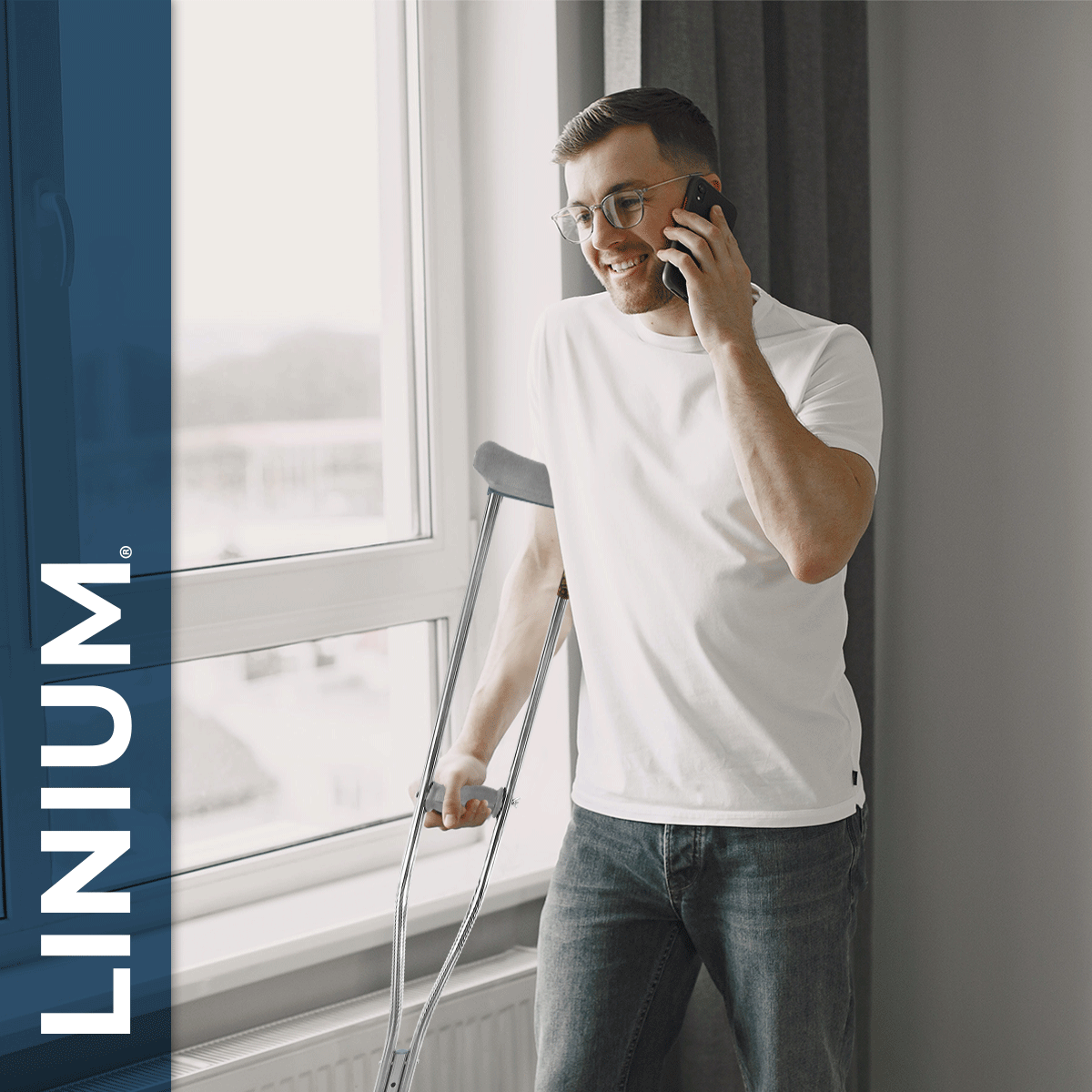 Foto 4 | Muletas Linium Ajustables de Aluminio 1 Par