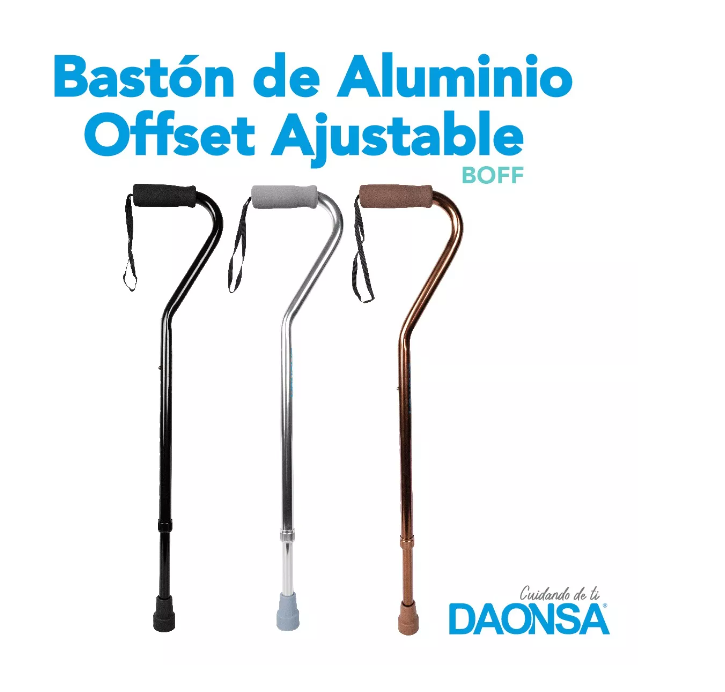 Foto 5 pulgar | Bastón De Aluminio Offset Ajustable Café Daonsa