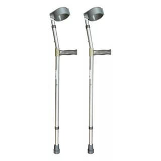 Foto 2 | Muletas Canadiense Infantil Ajustable Aluminio Plata Speedy