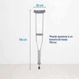 Foto 2 | Muletas Ajustables Eo Safe Imports Esi-19158 2 Piezas Plata