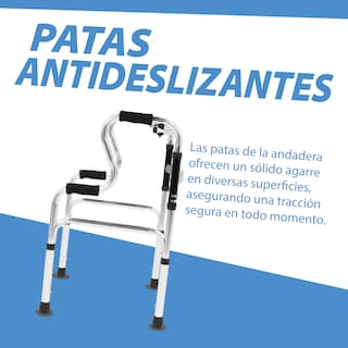 Foto 6 | Andador Ortopédico Ajustable Onof Tennessee C/ Doble Apoyo Plegable De Aluminio
