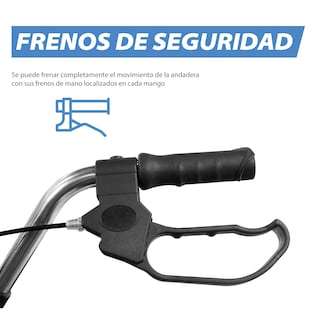Foto 4 | Andadera Para Adulto C/ Ruedas Onof Texas Asiento Y Canastilla 4 En 1 Color Negro