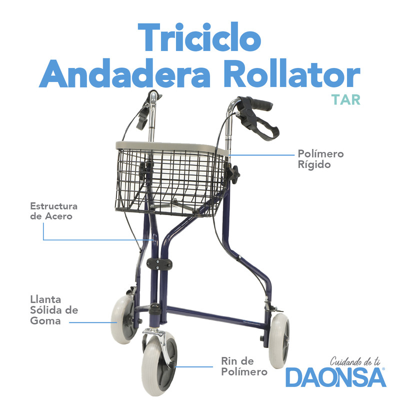 Foto 4 pulgar | Andadera Daonsa Tar Negra