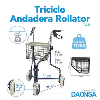 Foto 5 | Andadera Daonsa Tar Negra