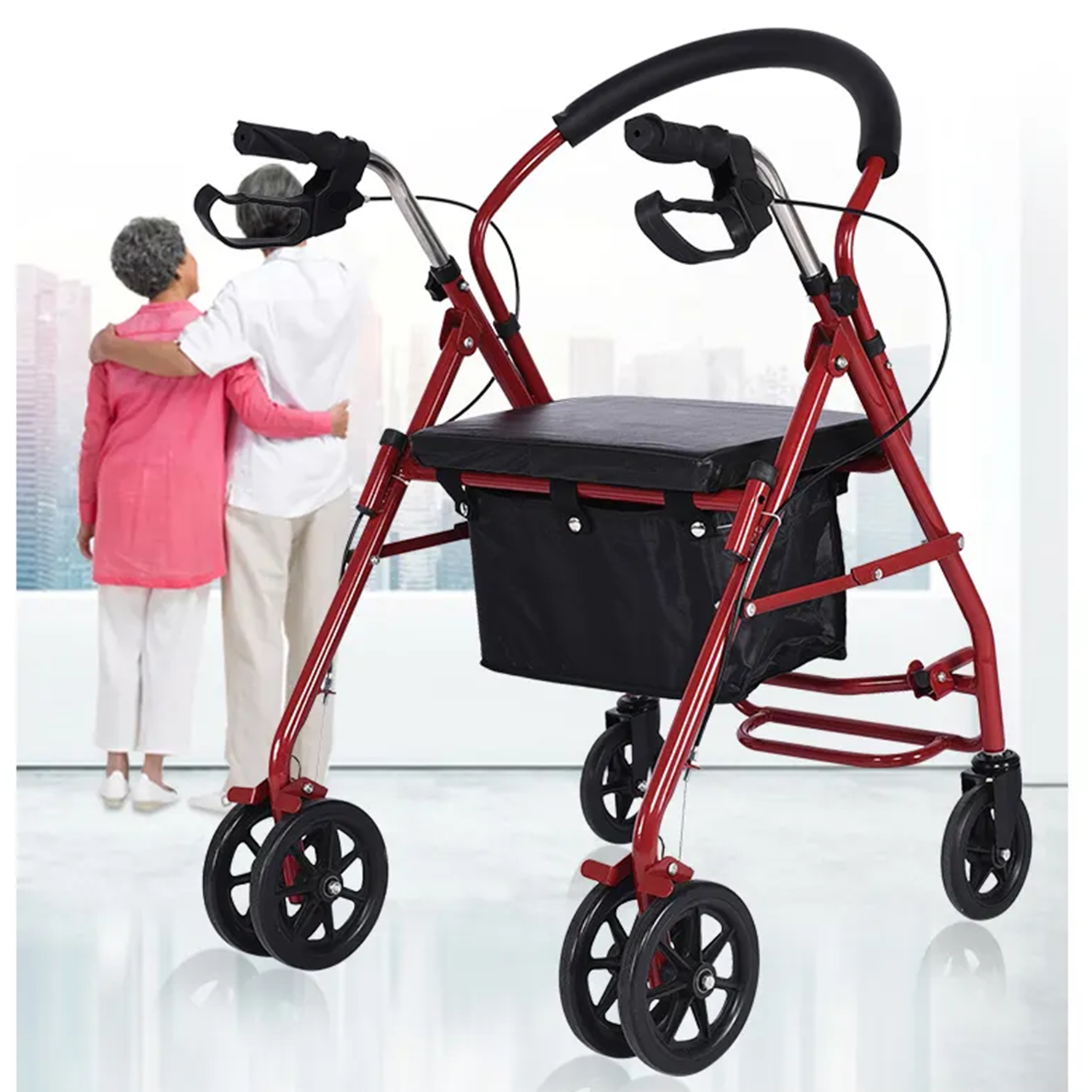 Foto 5 pulgar | Andadera Y Silla De Traslado Andafacil Rollator 2 En 1 Portátil