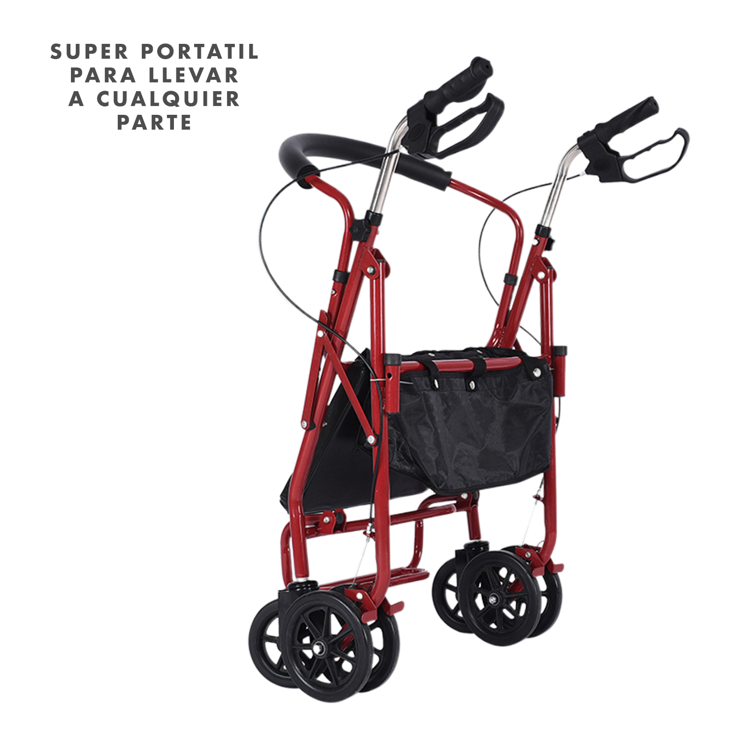 Foto 7 | Andadera Y Silla De Traslado Andafacil Rollator 2 En 1 Portátil