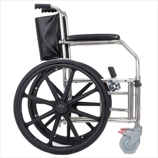 Foto 2 | Silla De Ruedas W.c. Plegable Hilphy Medical Hil037 Color Plata De Acero Resistente Al Agua