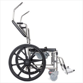 Foto 4 | Silla De Ruedas W.c. Plegable Hilphy Medical Hil037 Color Plata De Acero Resistente Al Agua