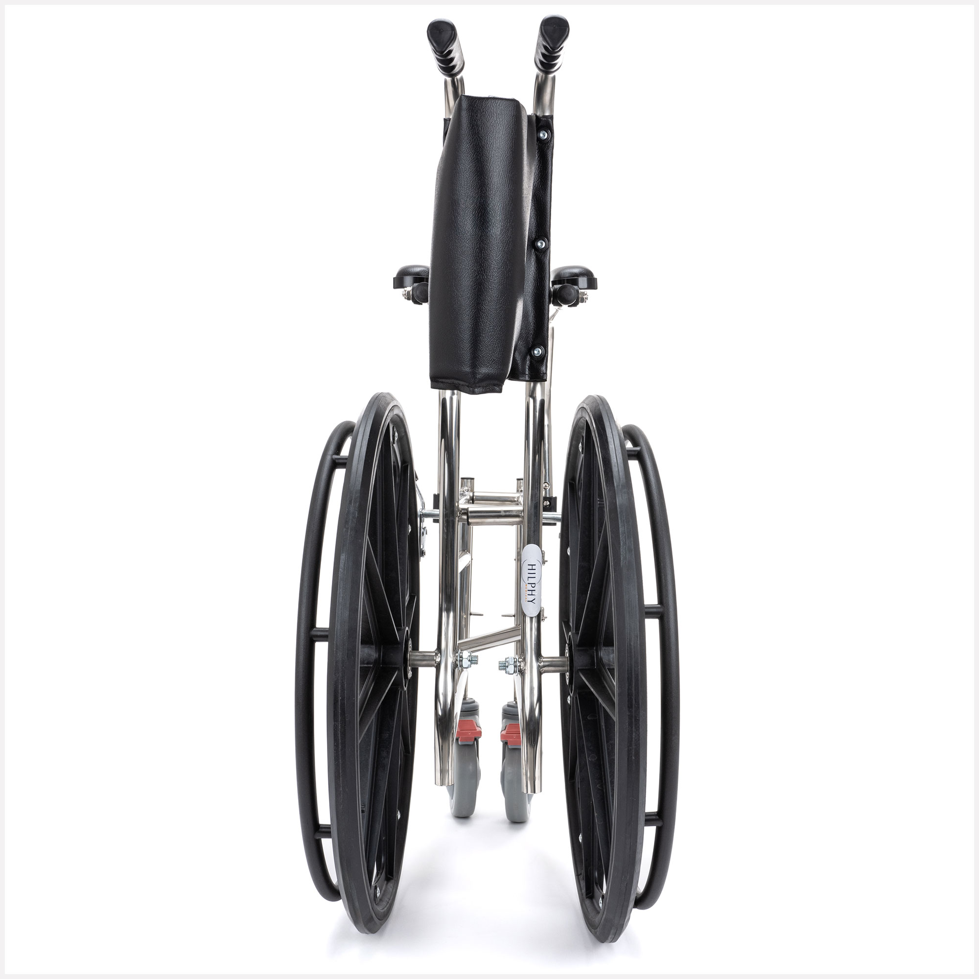 Foto 6 | Silla De Ruedas W.c. Plegable Hilphy Medical Hil037 Color Plata De Acero Resistente Al Agua