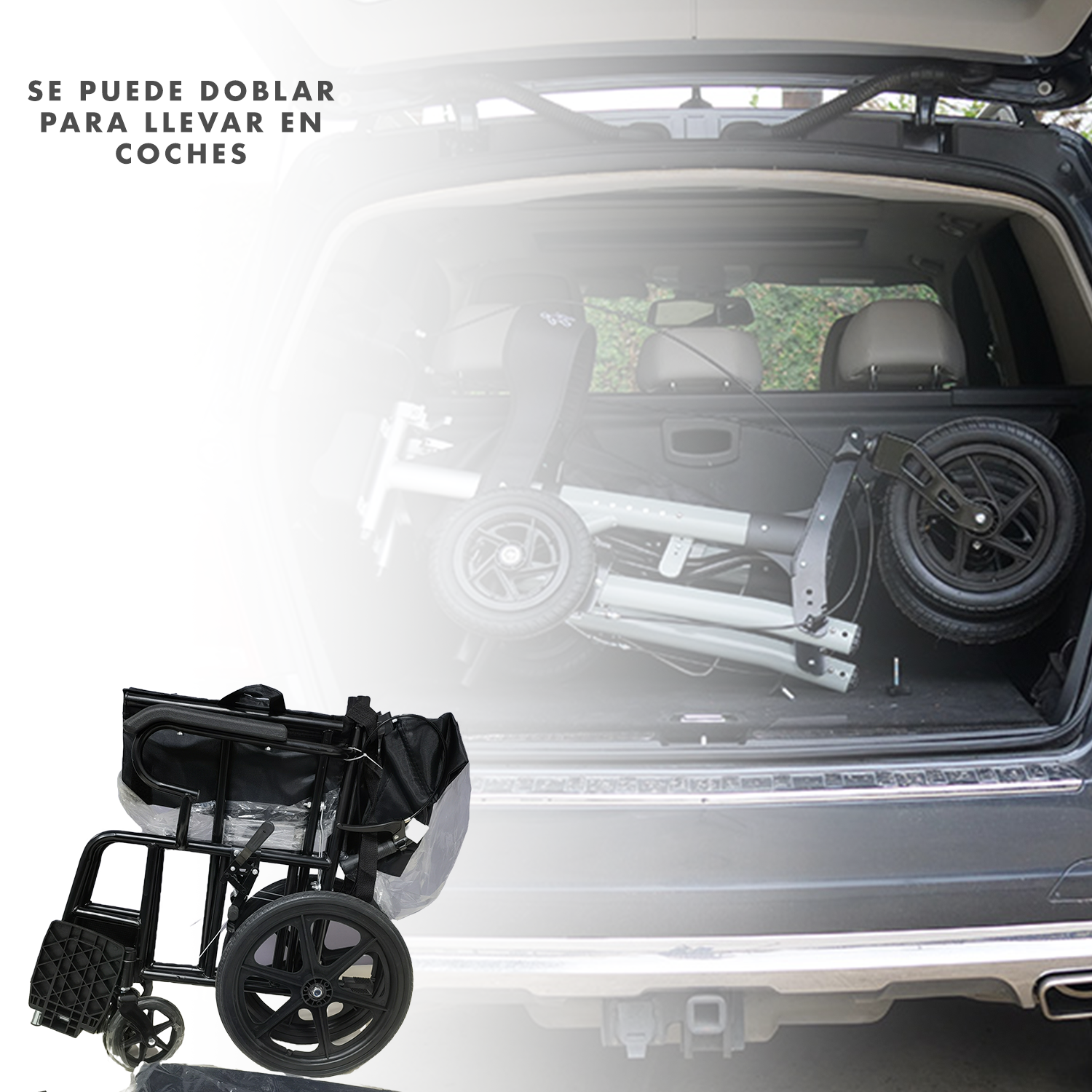 Foto 4 | Silla de Ruedas Andafacil Todoterreno Negra