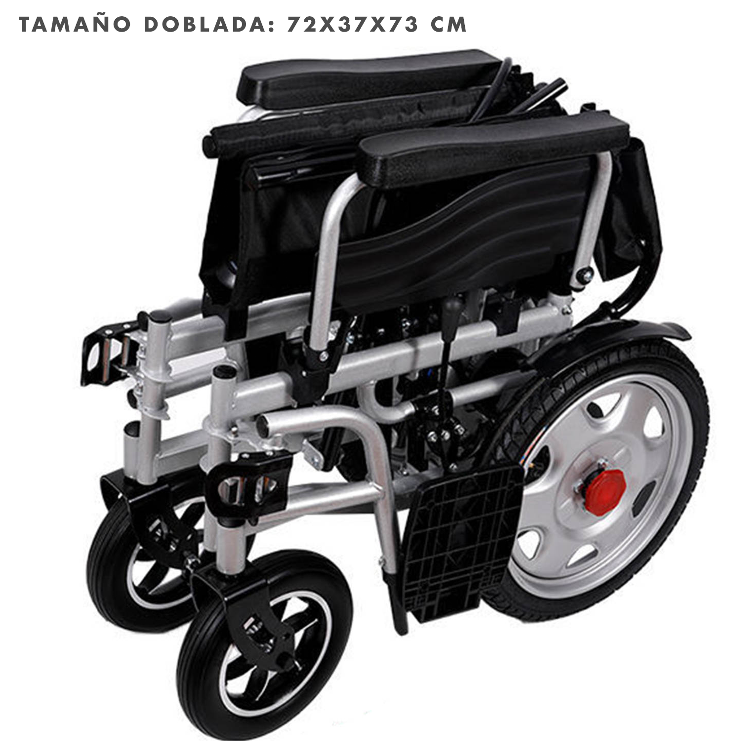 Foto 4 | Silla de Ruedas Eléctrica Andafacil Negra Plegable Todoterreno