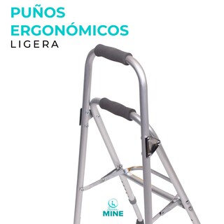 Foto 6 | Andadera Lateral de Aluminio SC Super Confort para Una Mano - Ergonómica y Plegable