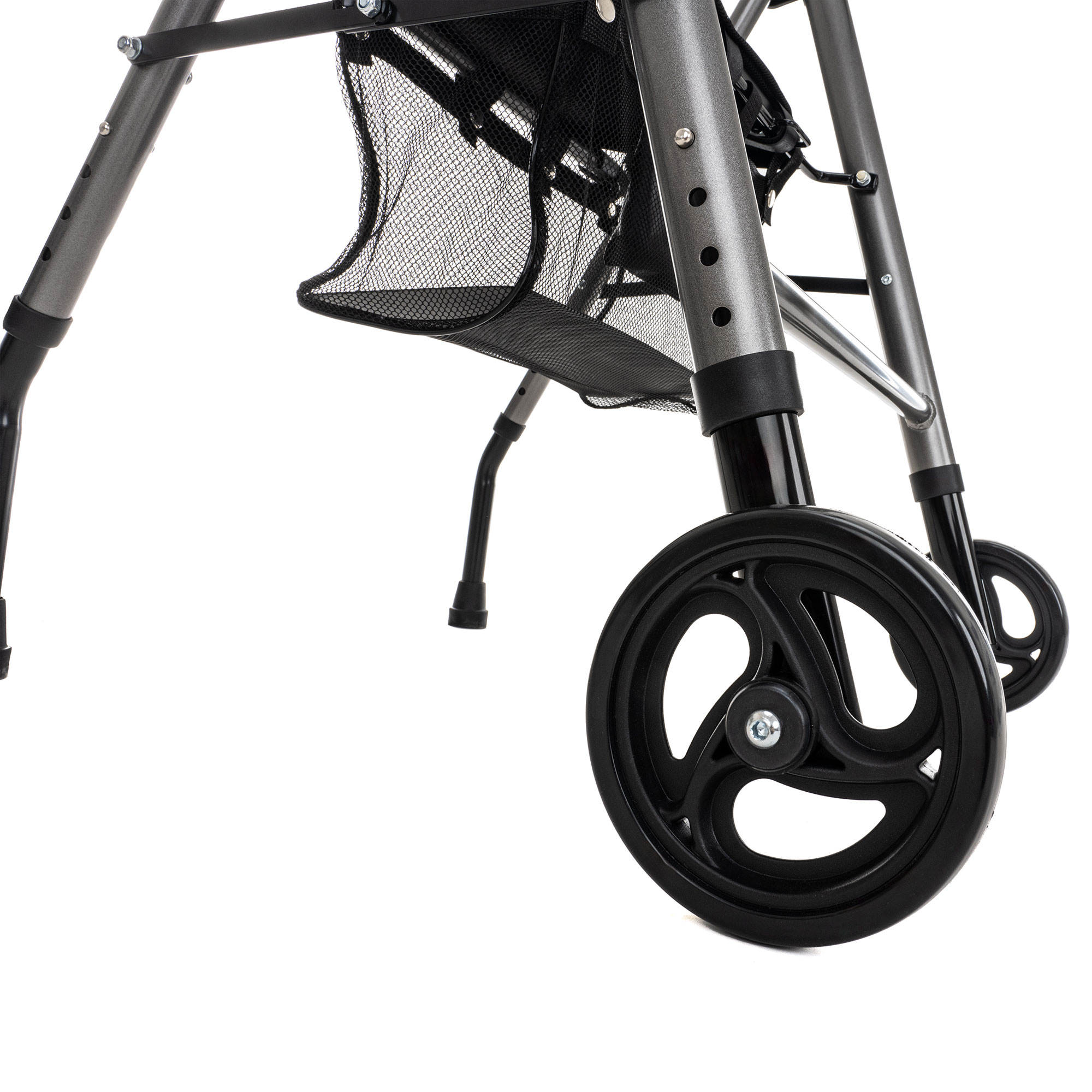 Foto 7 pulgar | Andadera Rollator con Llantas Delanteras Hilphy Medical Gris