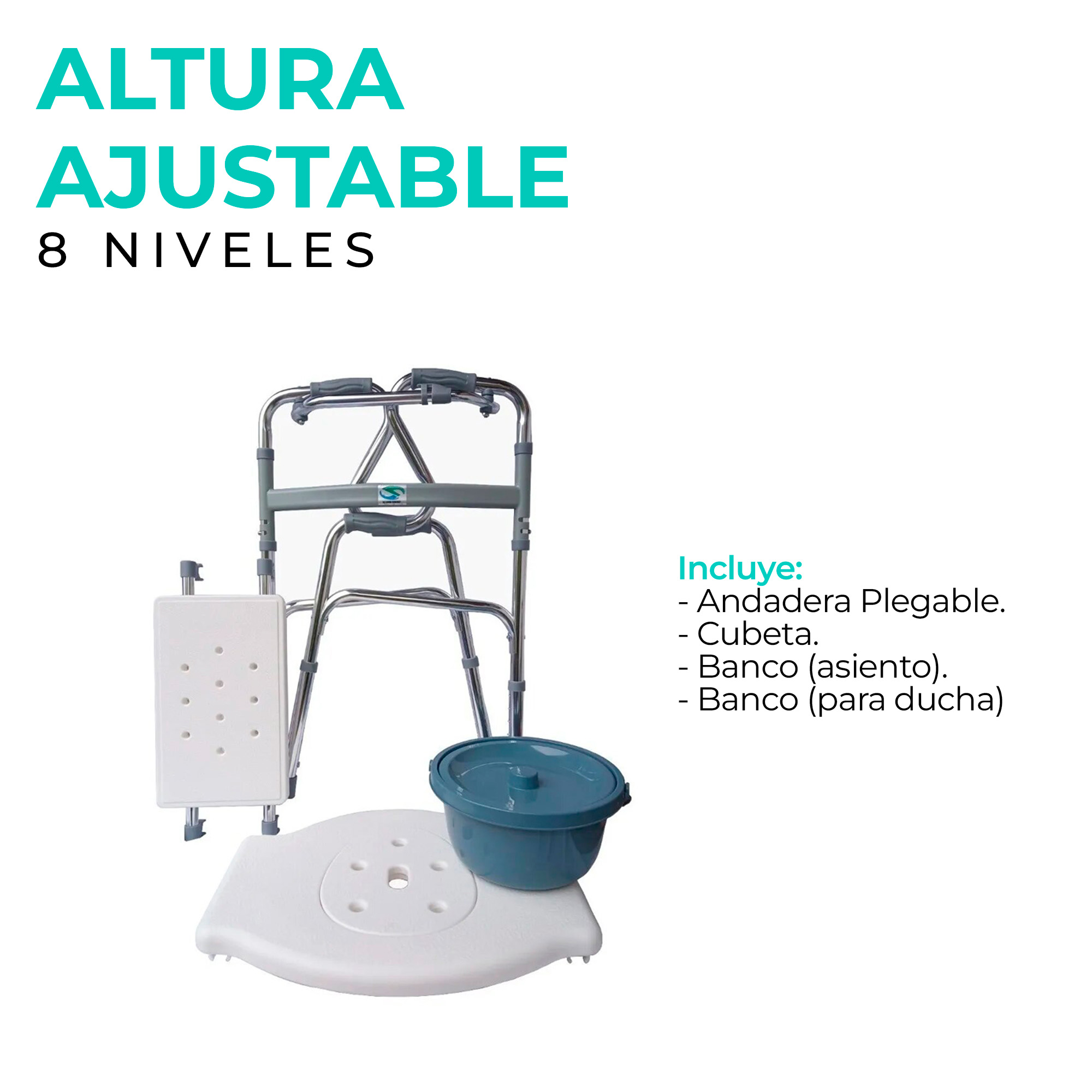 Foto 4 pulgar | Seven Mine Andadera 6 en 1 Ortopédica de Doble Apoyo para Adulto