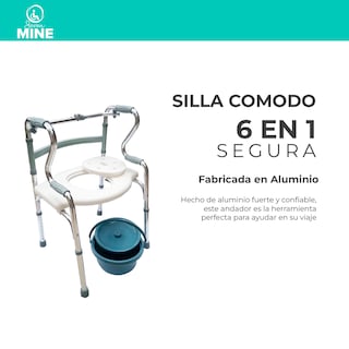 Foto 6 | Seven Mine Andadera 6 en 1 Ortopédica de Doble Apoyo para Adulto