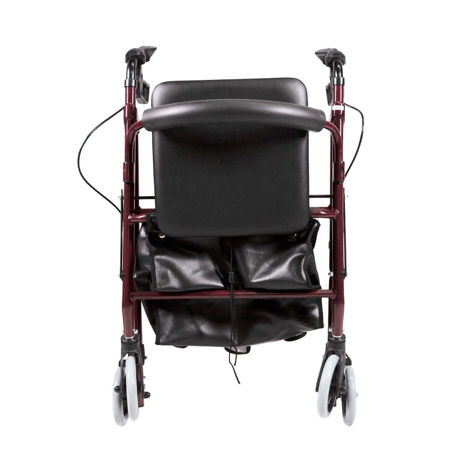 Foto 5 pulgar | Andadera Rollator Vino Con Bolsa De Vinil | Estructura De Aluminio, Ajuste De Altura, Ruedas Y Frenos