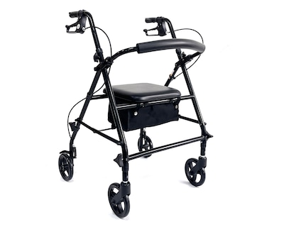 Foto 1 | Andadera Ortopédica Adulto Andadera Con Asiento Cuatro Ruedas Asiento Silla Altura Ajustable Todo Terreno Nube Color