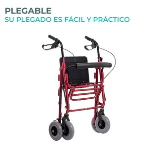 Foto 3 | Andadera Rollator con Descansapies Todo Terreno