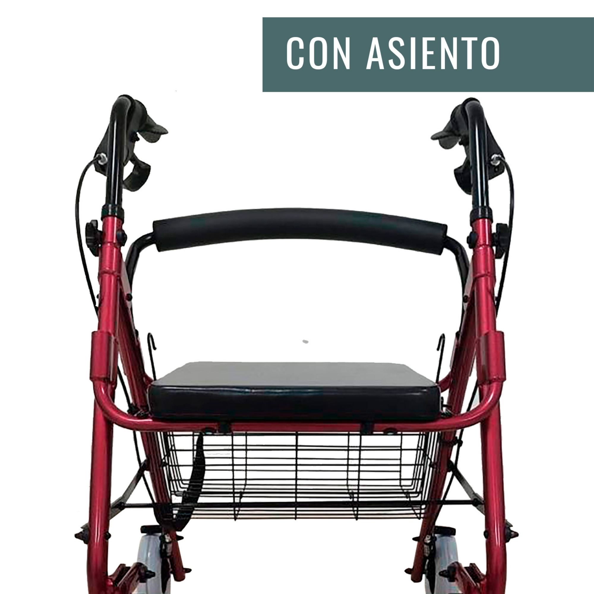 Foto 8 | Andadera Rollator Bariátrica |soporta150 Kg, Extra Ancha