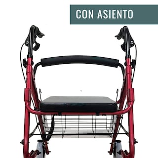 Foto 8 | Andadera Rollator Bariátrica |soporta150 Kg, Extra Ancha