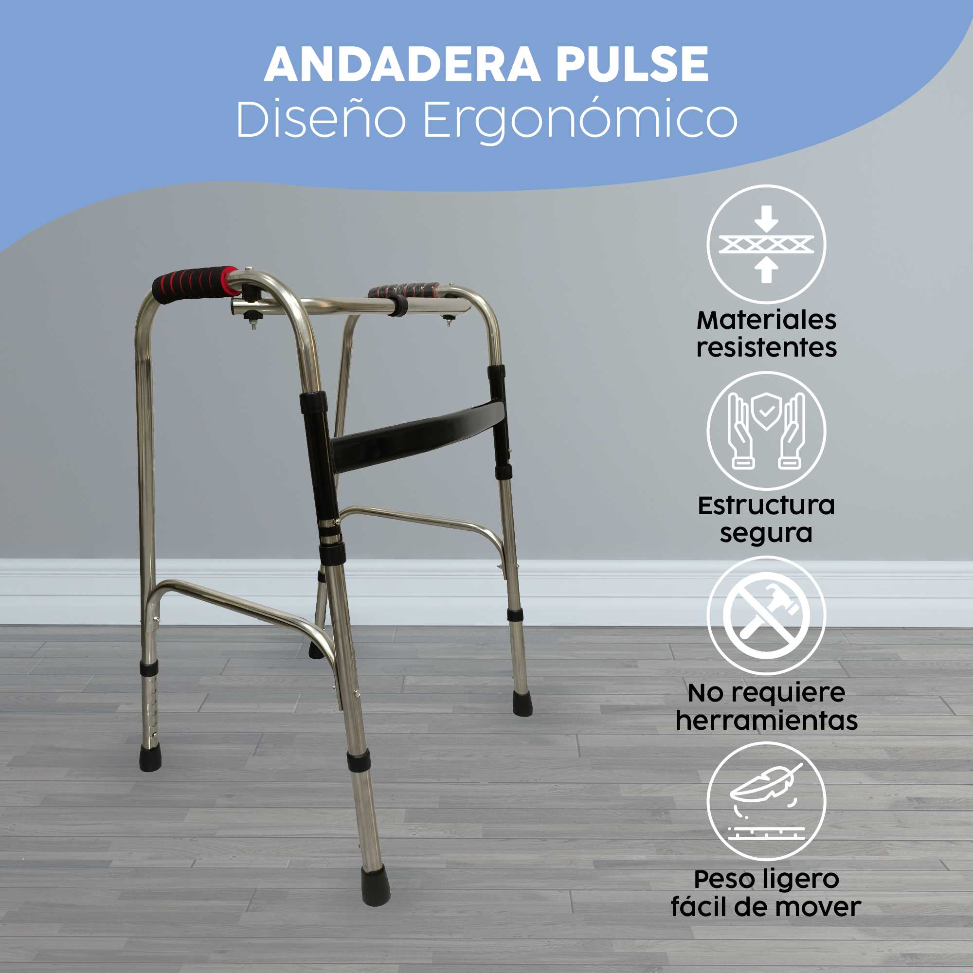 Foto 3 pulgar | Andadera Pulse Marca Medu – Comodidad, Seguridad Y Ligereza Para Tu Movilidad Diaria