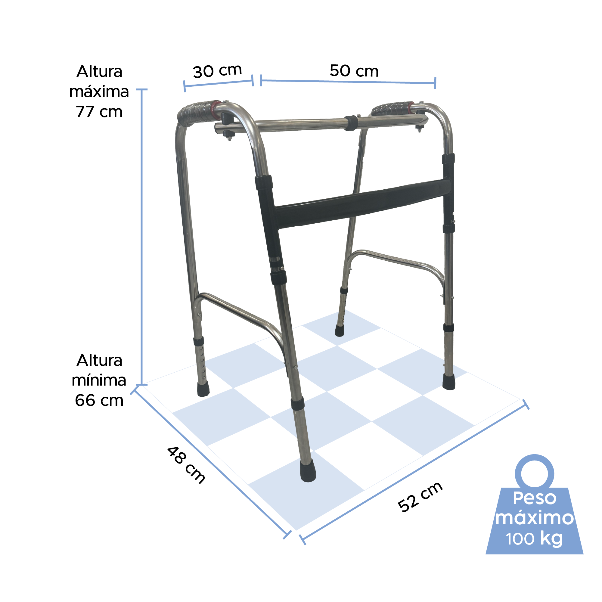 Foto 4 pulgar | Andadera Pulse Marca Medu – Comodidad, Seguridad Y Ligereza Para Tu Movilidad Diaria