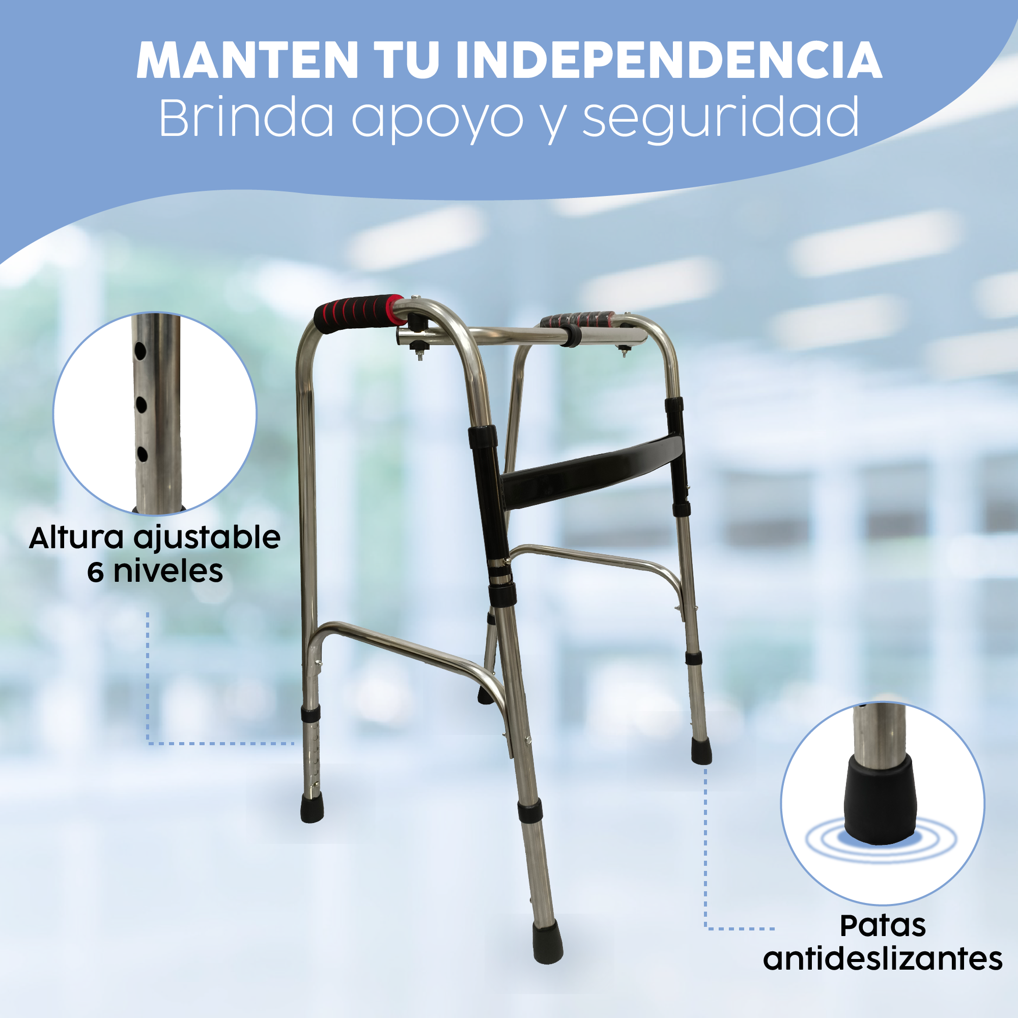 Foto 5 pulgar | Andadera Pulse Marca Medu – Comodidad, Seguridad Y Ligereza Para Tu Movilidad Diaria