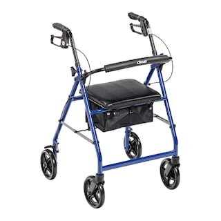 Foto 1 | Andadera Ortopédica Rollator Asiento Tipo Silla Ruedas Drive Azul