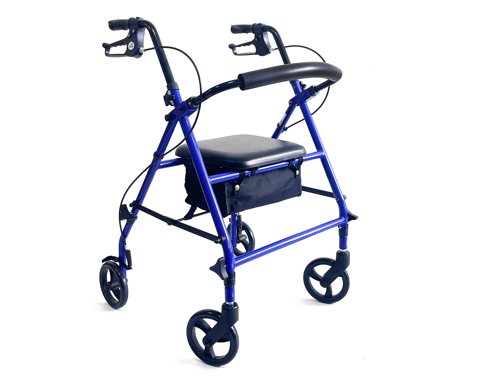 Andadera Ortopédica Adulto Andadera Con Asiento Cuatro Ruedas Asiento Silla Altura Ajustable Todo Terreno Basitex C