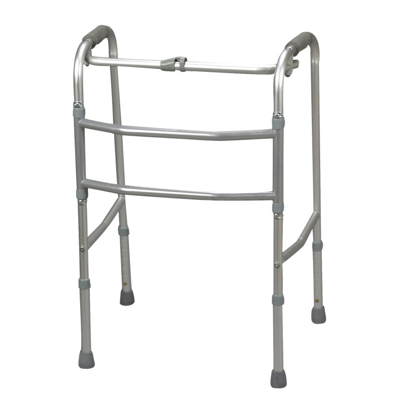 Andadera Caminadora Aluminio Plegable Y Ligera Ecf04s Plata