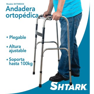 Foto 2 | Andadera Ortopédica Plegable Ajustable Resistente Adulto