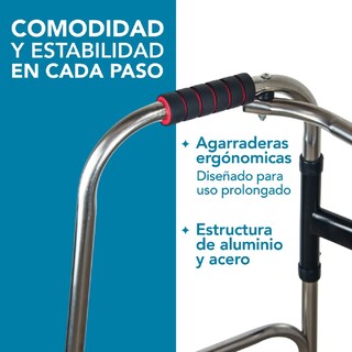 Foto 3 | Andadera Ortopédica Plegable Ajustable Resistente Adulto