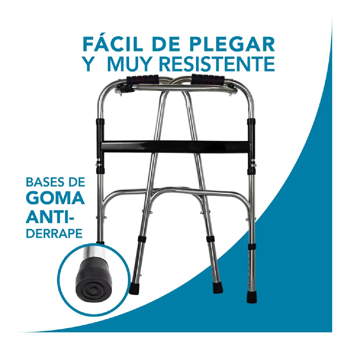 Foto 6 pulgar | Andadera Ortopédica Plegable Ajustable Resistente Adulto