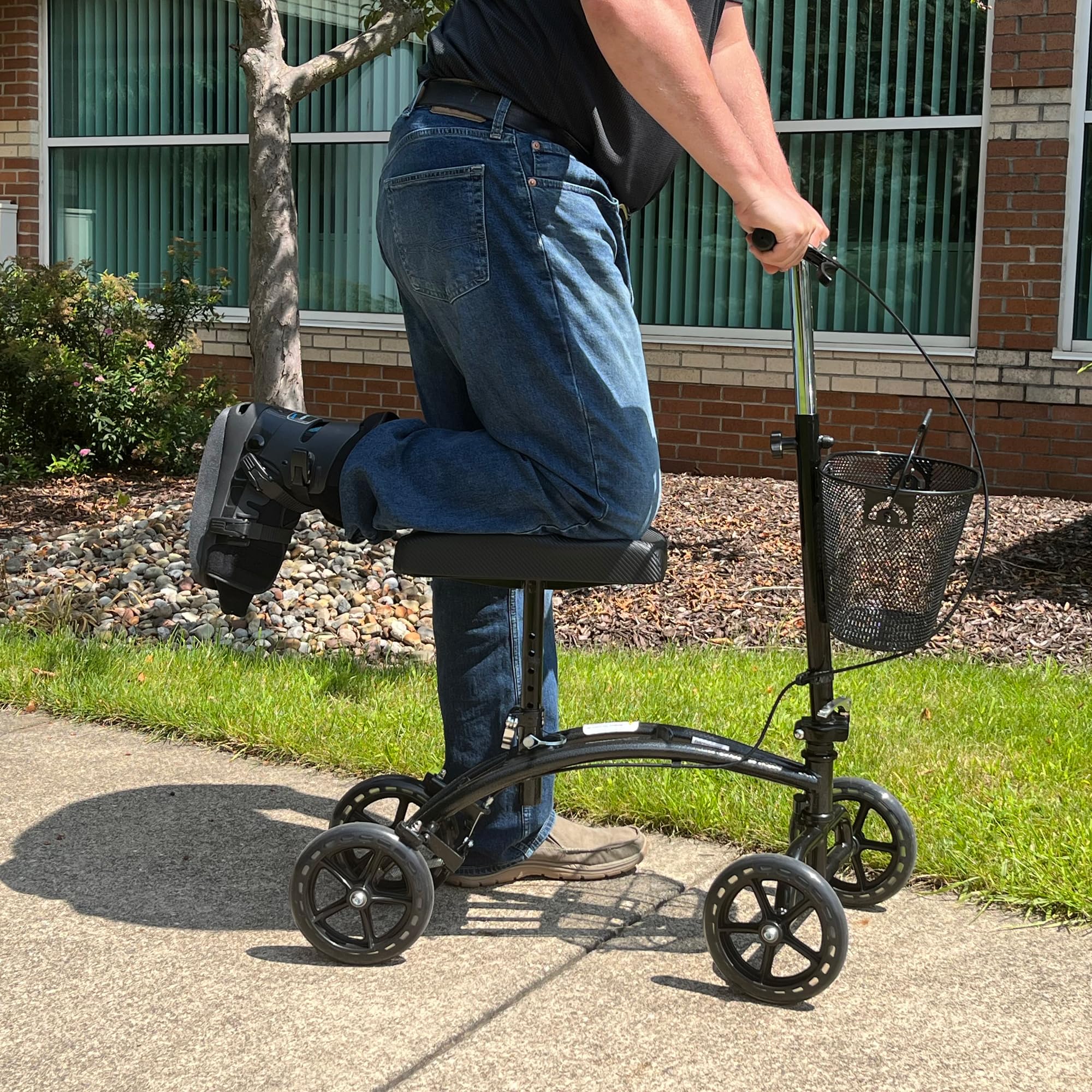 Foto 3 | Patinete Knee Walker Carex Para Lesiones En El Pie Con Freno De Mano - Venta Internacional.