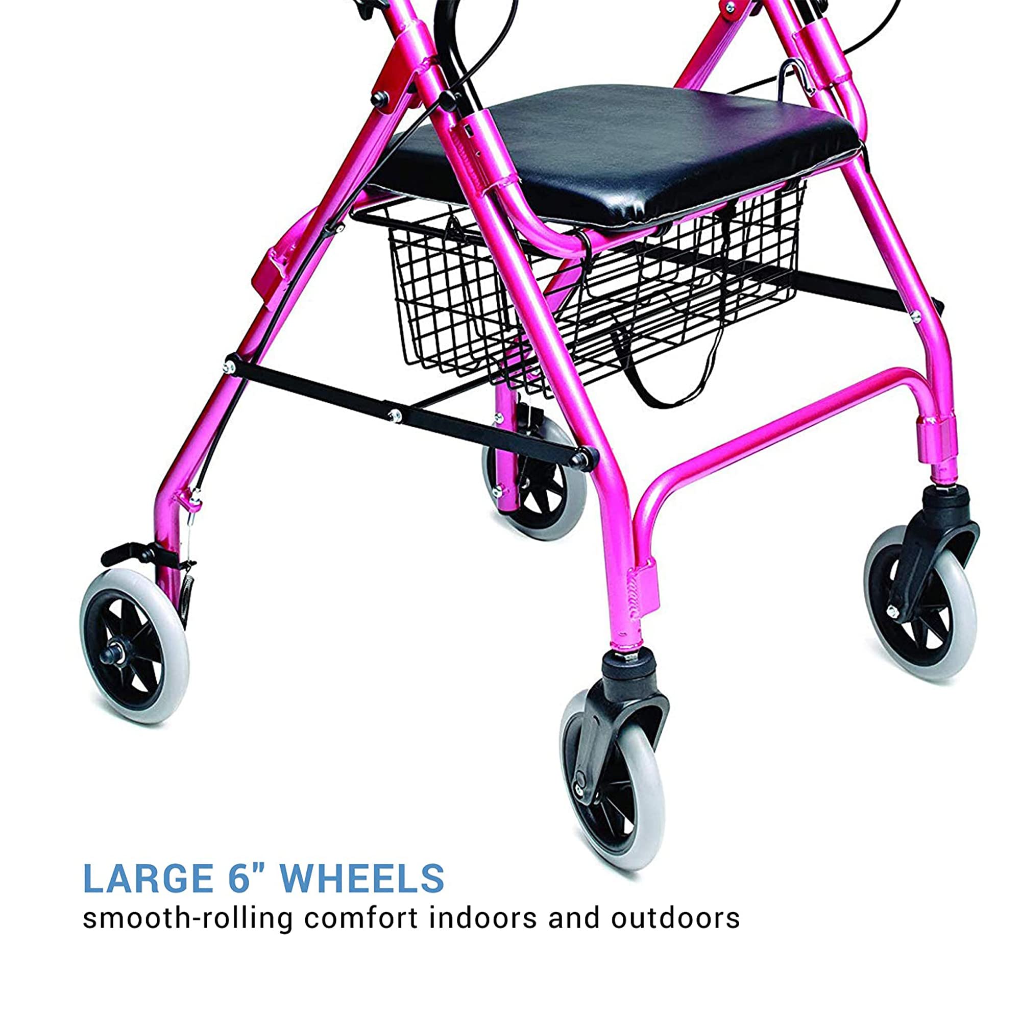 Foto 4 pulgar | Rollator Lumex Walkabout Lite, Ligero, 6,6 Kg, Con Asiento, Color Rosa - Venta Internacional.