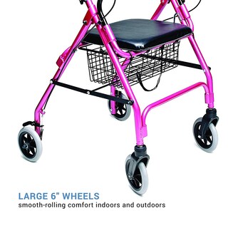 Foto 3 | Rollator Lumex Walkabout Lite, Ligero, 6,6 Kg, Con Asiento, Color Rosa - Venta Internacional.