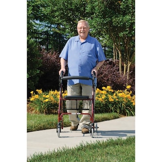 Foto 4 | Rollator Lumex Walkabout Lite, Ligero, 6,6 Kg, Con Asiento, Color Rosa - Venta Internacional.