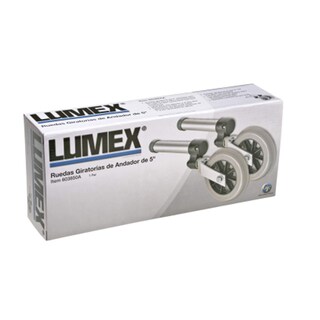 Foto 3 | Ruedas Giratorias Para Caucho Médico Walker Lumex 603850a - Venta Internacional.