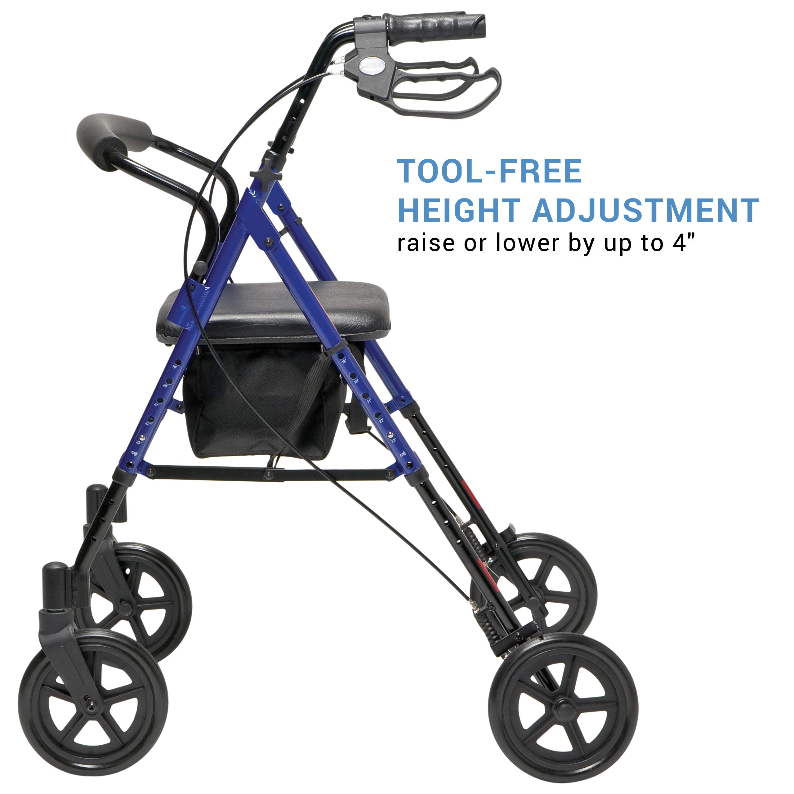Foto 3 pulgar | Rollator Graham-field Rj4718b Lumex Set N' Go Wide Blue - Venta Internacional.