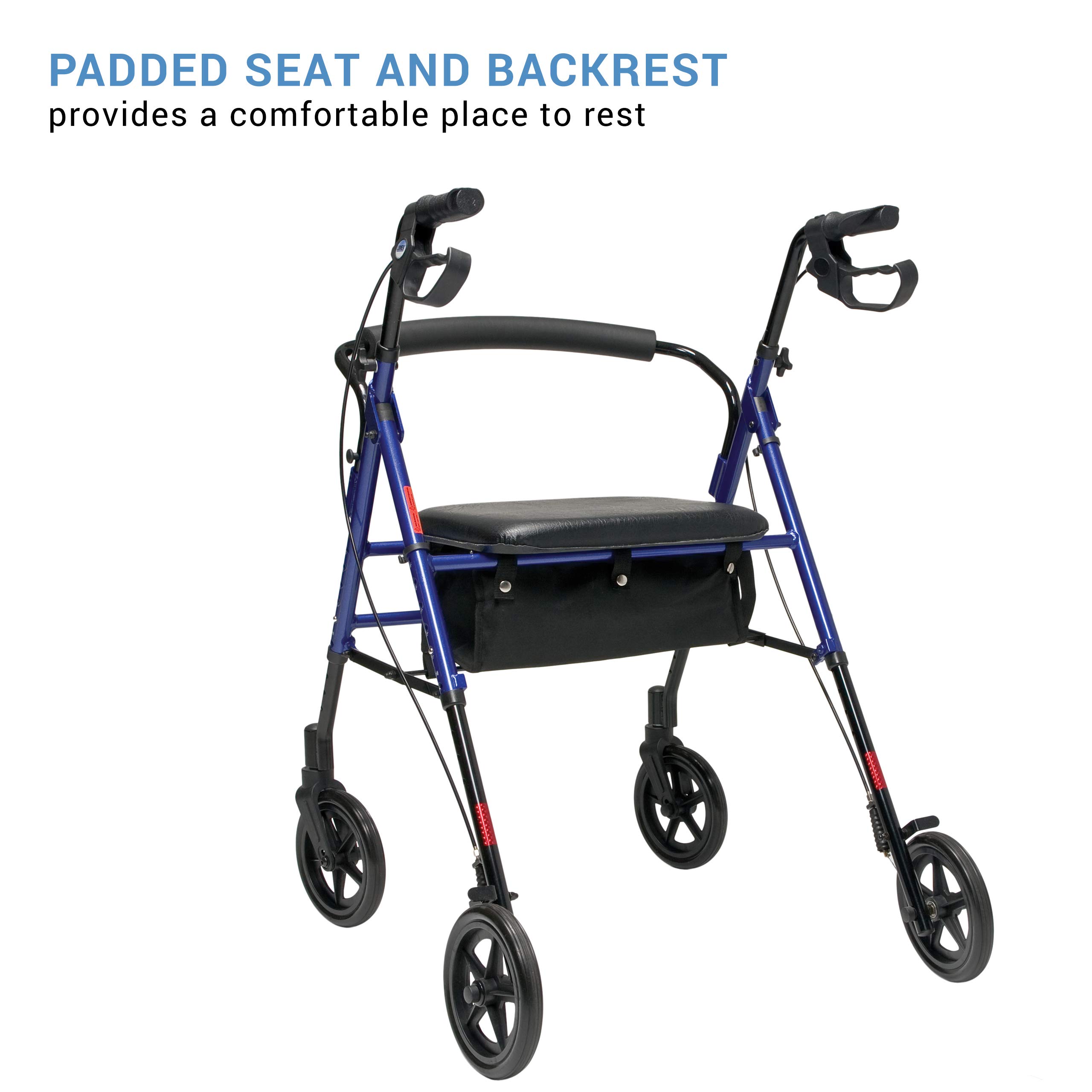 Foto 4 pulgar | Rollator Graham-field Rj4718b Lumex Set N' Go Wide Blue - Venta Internacional.