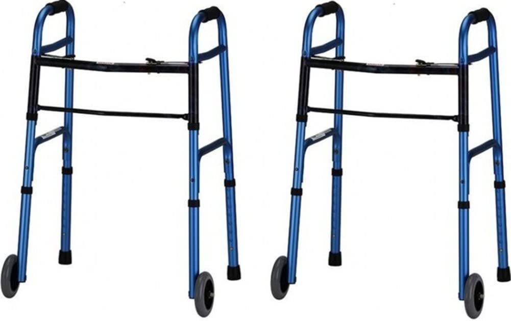 Foto 2 pulgar | Walker Lumex Colorselect Para Adultos Con Ruedas, Color Azul, Paquete De 2 - Venta Internacional.