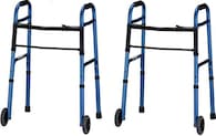 Walker Lumex Colorselect Para Adultos Con Ruedas, Color Azul, Paquete De 2 - Venta Internacional.