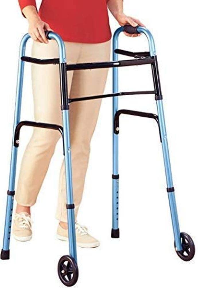 Foto 4 pulgar | Walker Lumex Colorselect Para Adultos Con Ruedas, Color Azul, Paquete De 2 - Venta Internacional.