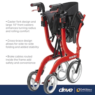 Foto 7 | Silla De Ruedas Y Andador De Transporte Combo Drive Medical Nitro - Venta Internacional.
